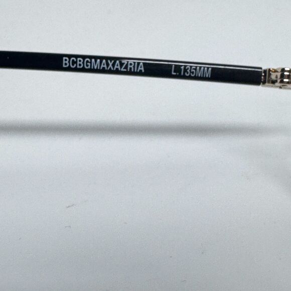 BCBGMAXAZRIA RESPLENDENT Black Sparkle 56-15-135 Butterfly Eyeglass Frame H16845 - Picture 5 of 7